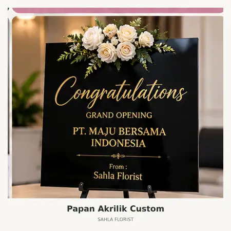 Papan Bunga Akrilik Setiabudi Bandung